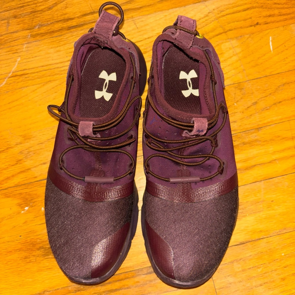 Burgundy Under Armour Sneakers